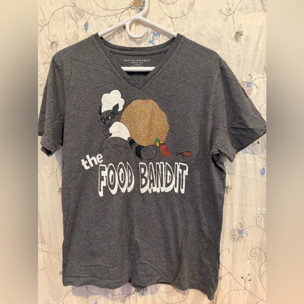 Banana Republic Gray Kids Tee - The Food Bandit Design